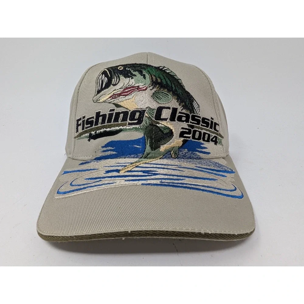 VINTAGE Bass Pro Shops Hat Cap Strap Back Mens One Size 2004 Classic Big Logo
